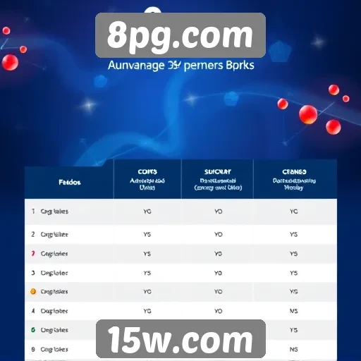 Comparativa entre 8pg.com e outros sites de jogos